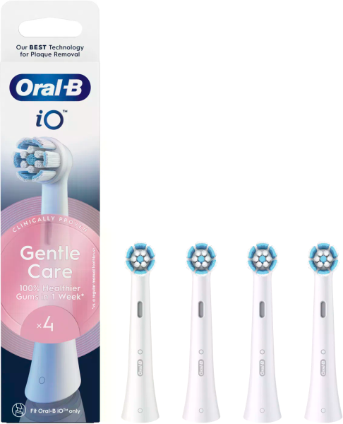 Oral-B iO Gentle Care White náhradné hlavice, 4 ks