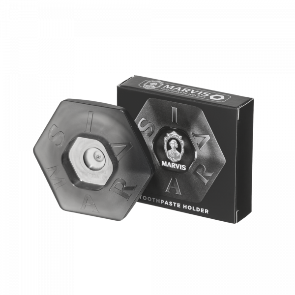 MARVIS plastový stojanček na zubnú pastu, čierny