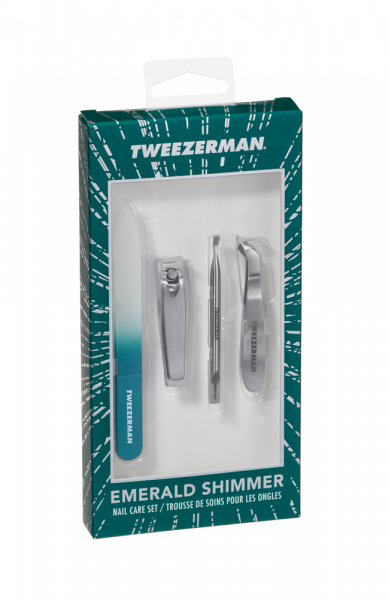 Tweezerman Nail Care Set Emerald Shimmer sada na manikúru