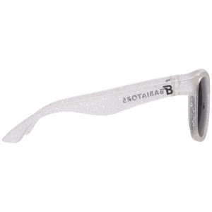 BABIATORS Navigator Silver Shimmer, slnečné okuliare strieborné trblietky, 3-5 rokov