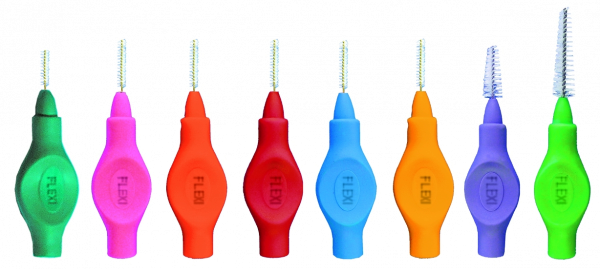 Tandex Flexi mezizubné kefky oranžové 0,45 mm, 25 ks+krytov