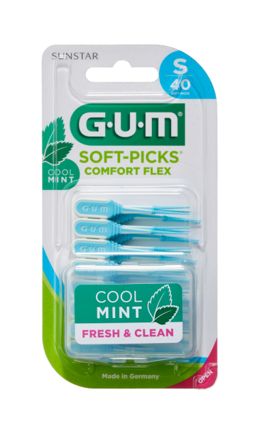 GUM Soft-Picks Regular Comfort Flex Mint, ISO 0, 40 ks
