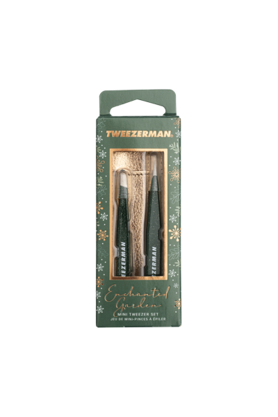 Tweezerman Enchanted Garden Lash Mini Tweezer Set, limitovaná sada mini pinziet v puzdre rose gold