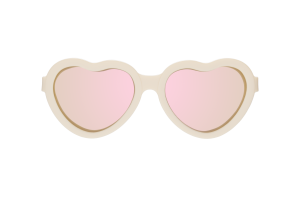 BABIATORS Polarized Hearts Sweet Cream, polarizačné zrkadlové slnečné brýle, krémové, 6+