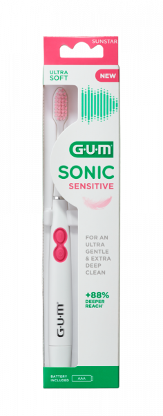 GUM Sensitive Sonic batériová sonická kefka