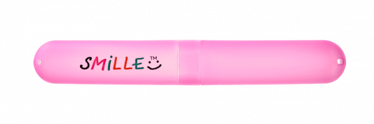 Smille ružové cestovné puzdro na kefku