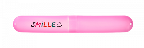 Smille ružové cestovné puzdro na kefku