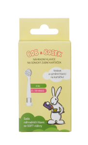 Bob a Bobek baby náhradné hlavice, 0-18 mesiacov, 4 ks