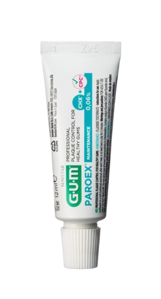 GUM PAROEX zubná pasta (CHX 0,06 % + CPC 0,05 %), 12 ml