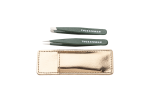 Tweezerman Enchanted Garden Lash Mini Tweezer Set, limitovaná sada mini pinziet v puzdre rose gold