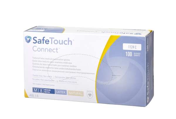 Medicom SafeTouch Connect, nepudrované latexové rukavice, XS, 100 ks