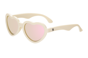 BABIATORS Heart, Sweet Cream, polarizačné zrkadlové slnečníé brýle, krémová, 6+