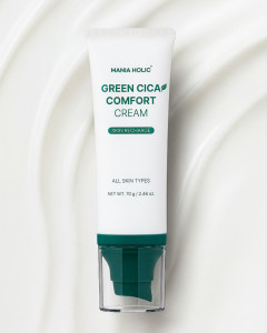 Mania Holic Green Cica Comfort Cream, upokojujúci hydratačný krém s centellou asiaticou, 70 g