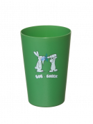 Farebný plastový kelímok s Bob a Bobkom, zelený