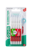 GUM BI-DIRECTION ULTRA medzizubná kefka s ohybným mechanizmom 0,8 mm (ISO 1), 6 ks