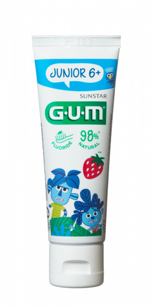 GUM Junior zubný gél pre školáky Monsters (7-12 rokov), 50 ml