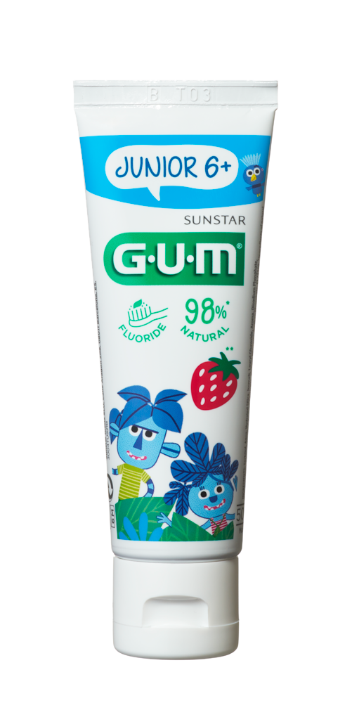 GUM Junior zubný gél pre školáky Monsters (7-12 rokov), 50 ml