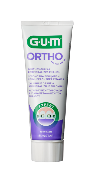 GUM Ortho zubný gél pre nositelov strojčekov CPC 0,05 %, 75 ml