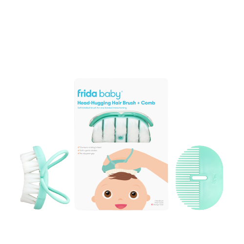 Frida Baby Head-Hugging Hair Brush & Comb, kefa na vlasy a hrebienok