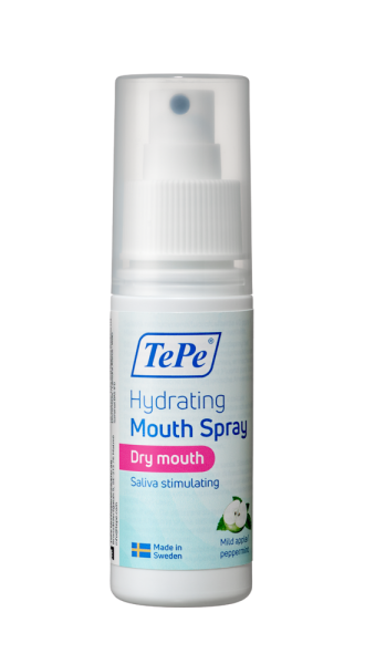 TePe Hydratačný ústny sprej, s príchuťou jablka a mäty, 50 ml