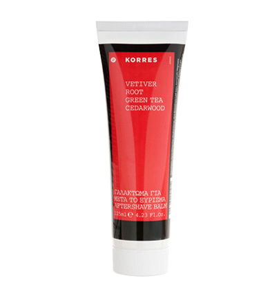 KORRES Aftershave Balm balzam po holení s vôňou vetivera, zel. čaju a cédrového dreva,125 ml