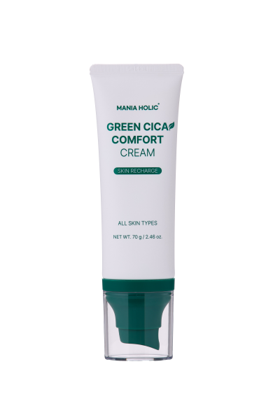 Mania Holic Green Cica Comfort Cream, upokojujúci hydratačný krém s centellou asiaticou, 70 g