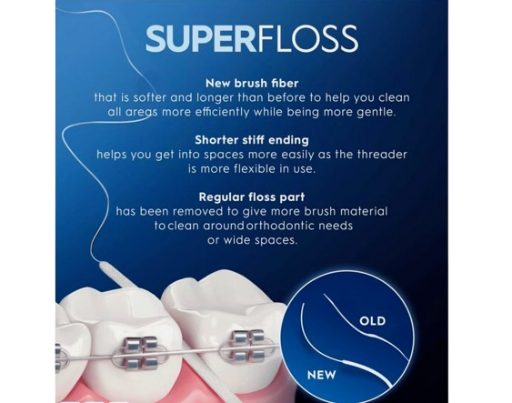 Oral-B Superfloss zubná niť, 50 ks