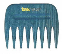 Tek AFRO COMB hrebeň so širokými zubami - modrý
