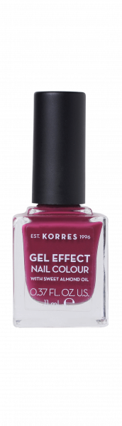 KORRES Gel-Effect Nail Colour BERRY ADDICT 74 - gélový lak na nechty, BERRY ADDICT 74, 11 ml