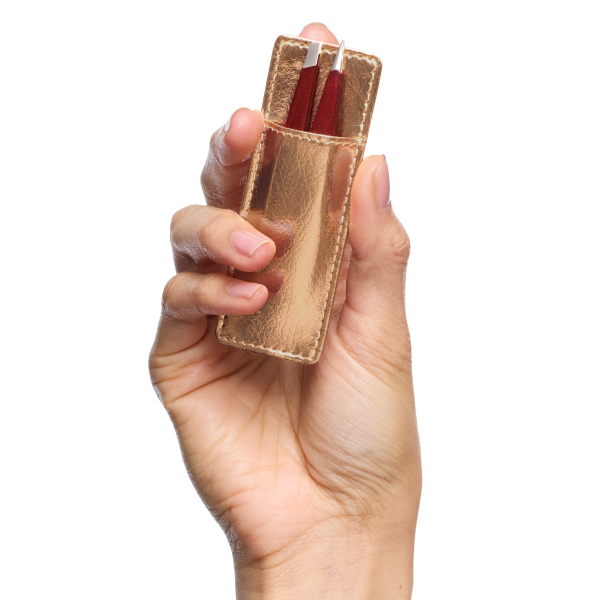 Tweezerman Vintage Rose Mini Tweezer Set – sada pinziet s puzdrom v darčekovom balení