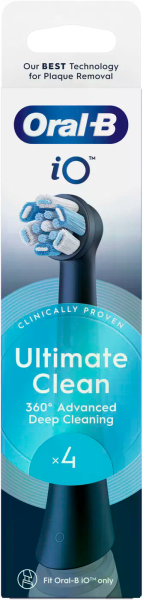 Oral-B iO Ultimate Clean Black náhradné hlavice, 4 ks
