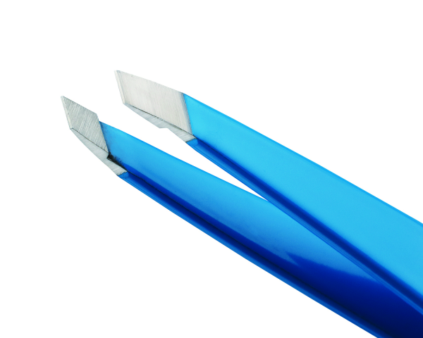 Tweezerman Slant Mini Blue Jewel pinzeta modrý klenot