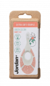 Jordan Green Clean Baby zubná kefka s hryzadlom, 0-2 roky, extra soft