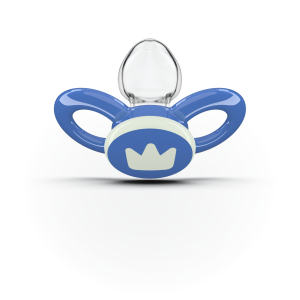 Dentistar ortodontické cumlíky od 14 mesiacov veku, denný a nočný, modré