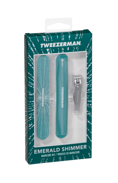 Tweezerman Manicure Kit Emerald Shimmer pre dokonalú manikúru