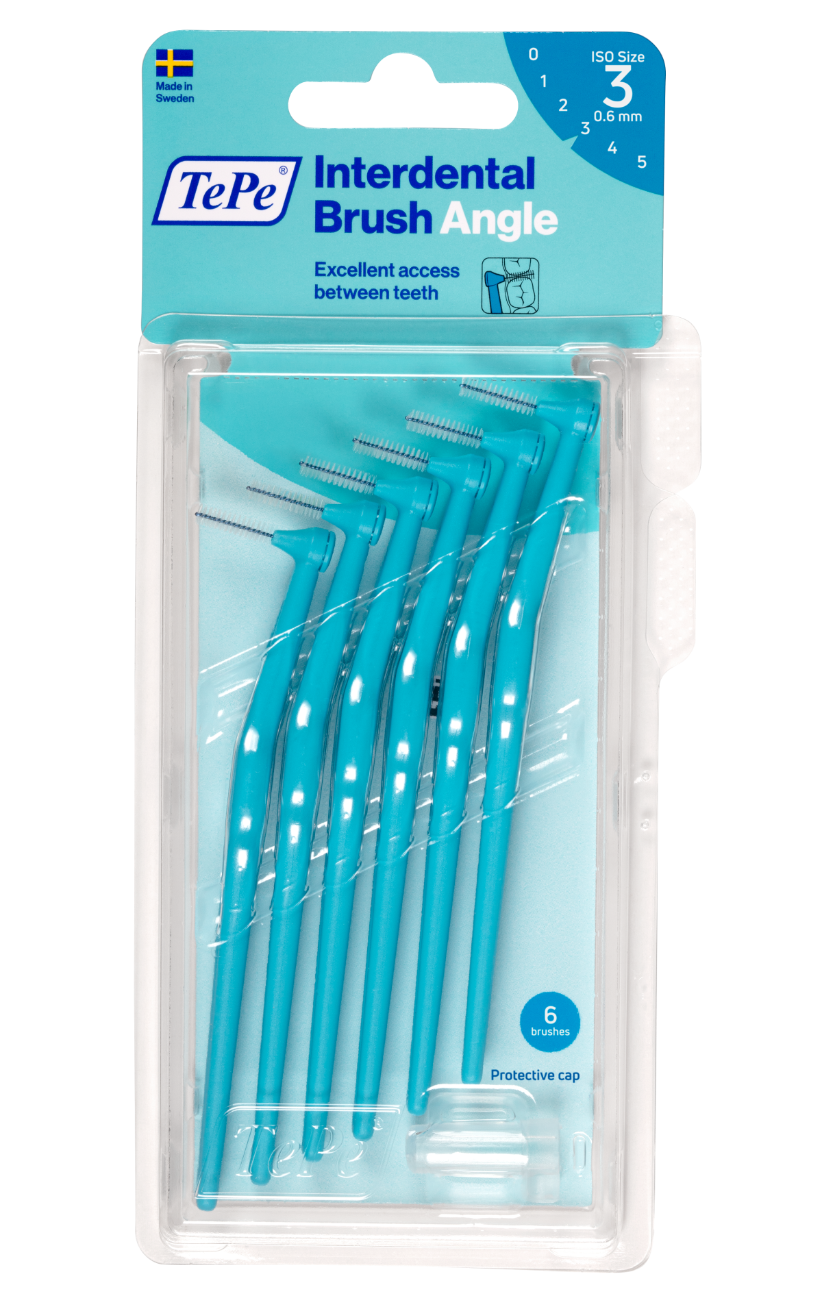 TePe Angle medzizubné kefky 0,6 mm, modré, 6 ks
