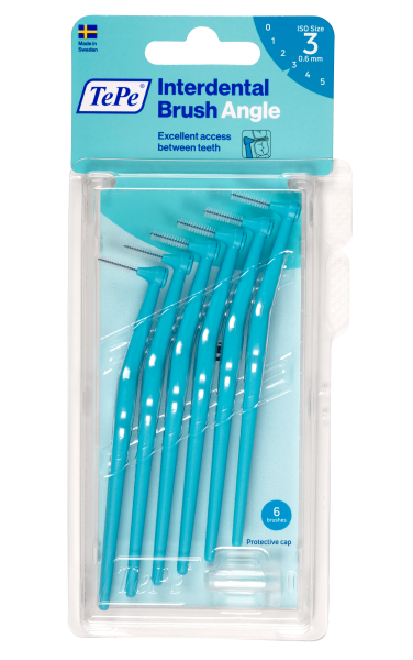 TePe Angle medzizubné kefky 0,6 mm, modré, 6 ks