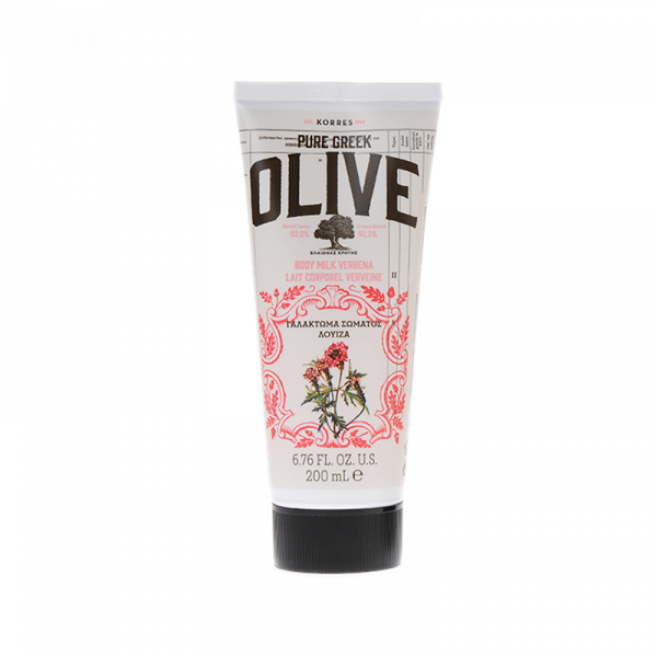 KORRES Pure Greek Olive – hydratačné telové mlieko s vôňou verbeny, 40 ml