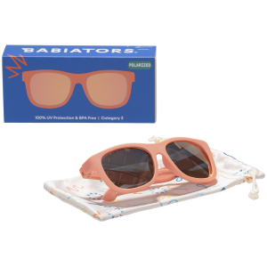 BABIATORS Polarized Navigator Perfectly Papaya, polarizačné slnečné okuliare marhuľové, 0-2 roky