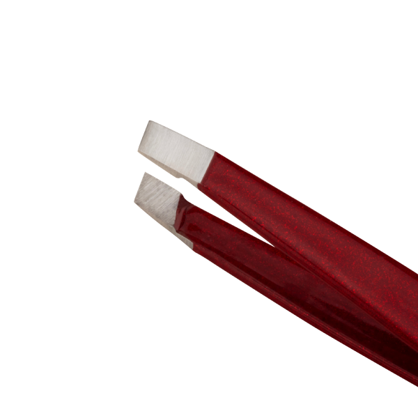 Tweezerman Vintage Rose Mini Slant Tweezer - pinzeta na obočie s puzdrom