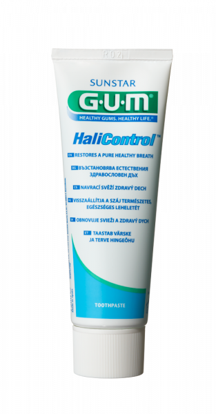 GUM HaliControl zubný gel proti zlému dychu s CPC 0,07 %, 75 ml
