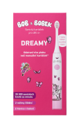 Sonická zubná kefka BOB a BOBEK DREAMY pre deti 6+, 35 000 kmitov/min., 2 kefkové hlavice v balení