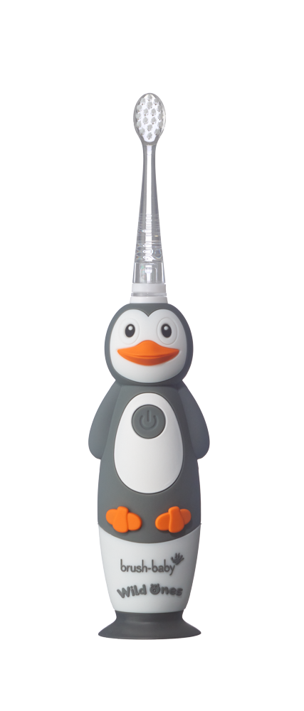 Brush-baby WildOnes detská sonická kefka, tučniak, 0-10 rokov