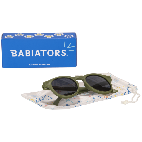 BABIATORS Eco Collection Keyhole Wild Moss, slnečné okuliare zelené, 3-5 rokov