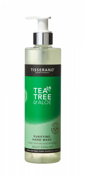Tisserand čistiaci gél na ruky s Tea Tree a Aloe vera, 295 ml