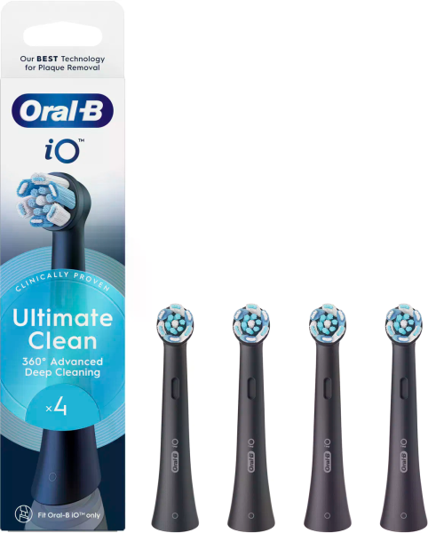 Oral-B iO Ultimate Clean Black náhradné hlavice, 4 ks