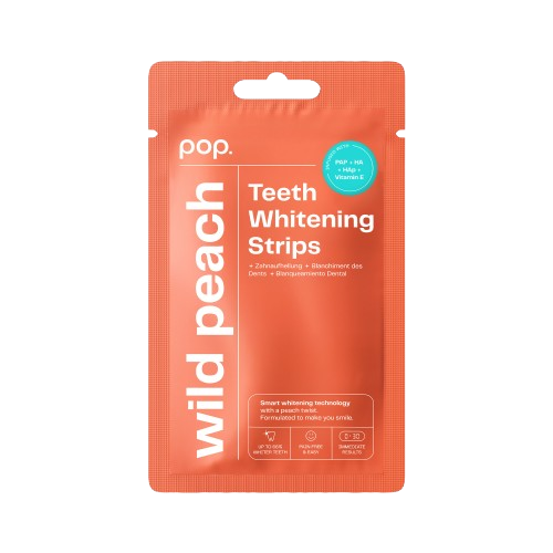 Pop Wild Peach Teeth Whitening Strips, bieliaci pásiky na zuby (7x2 ks)