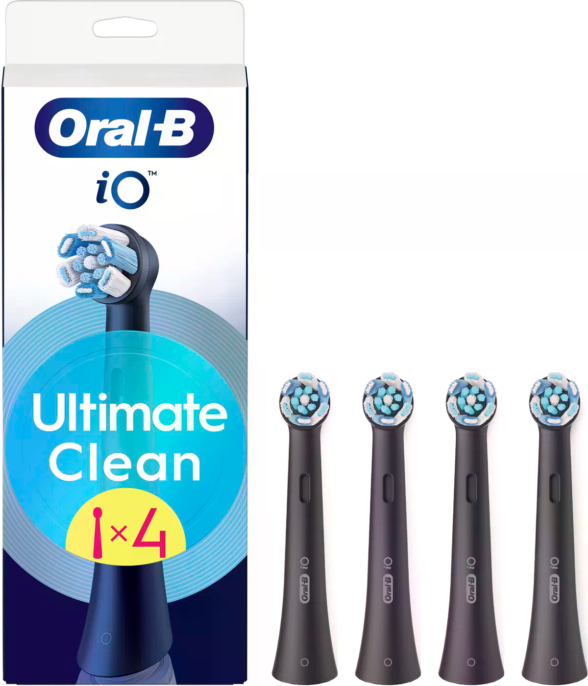 Oral-B iO Ultimate Clean Black náhradné hlavice, 4 ks
