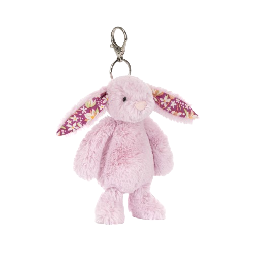 Jellycat Thilstlepop Blossom kvetinový zajačik, prívesok na kľúče