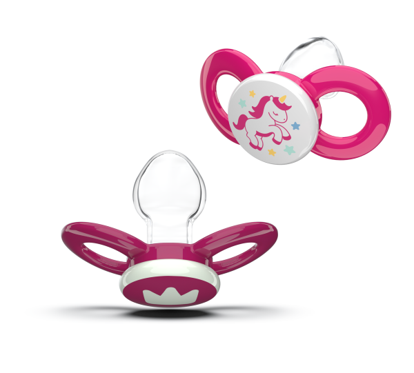 Dentistar ortodontické cumlíky od 14 mesiacov veku, ružove